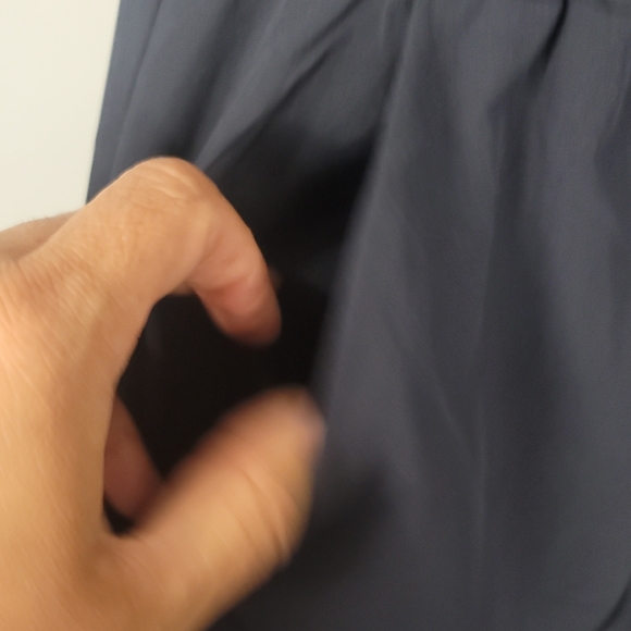 Athleta Avenue Navy Blue V-Neck Wide-Leg Jumpsuit - Picture 5 of 9